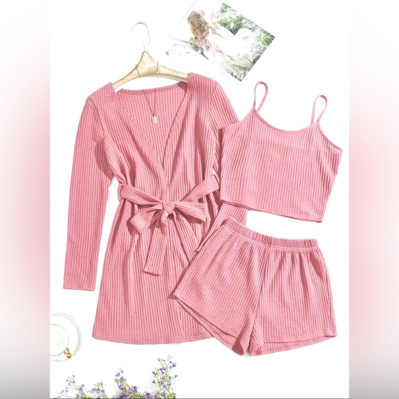 The Real Clean Company Other - Women's Pink Sleepwear Loungewear Set Soft Comfy New Boutique